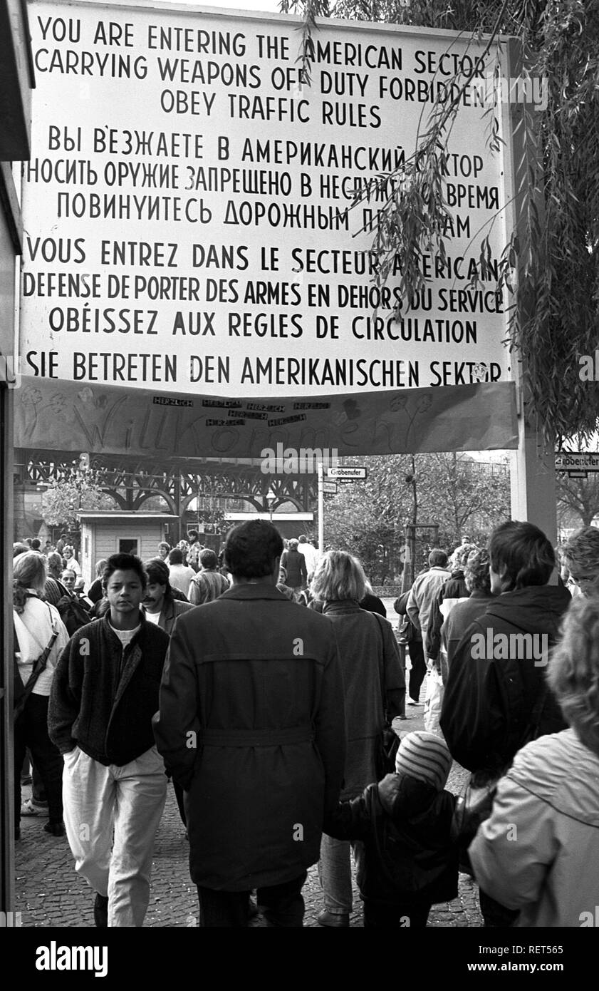 Fall der Berliner Mauer, Berlin Stockfoto