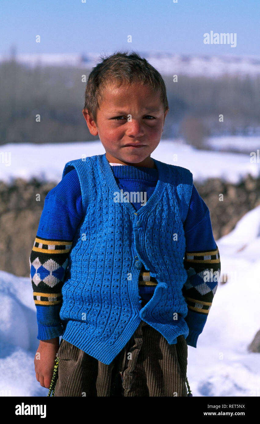 Porträt eines jungen Türken im Dorf Ihlara in der Türkei Stockfoto