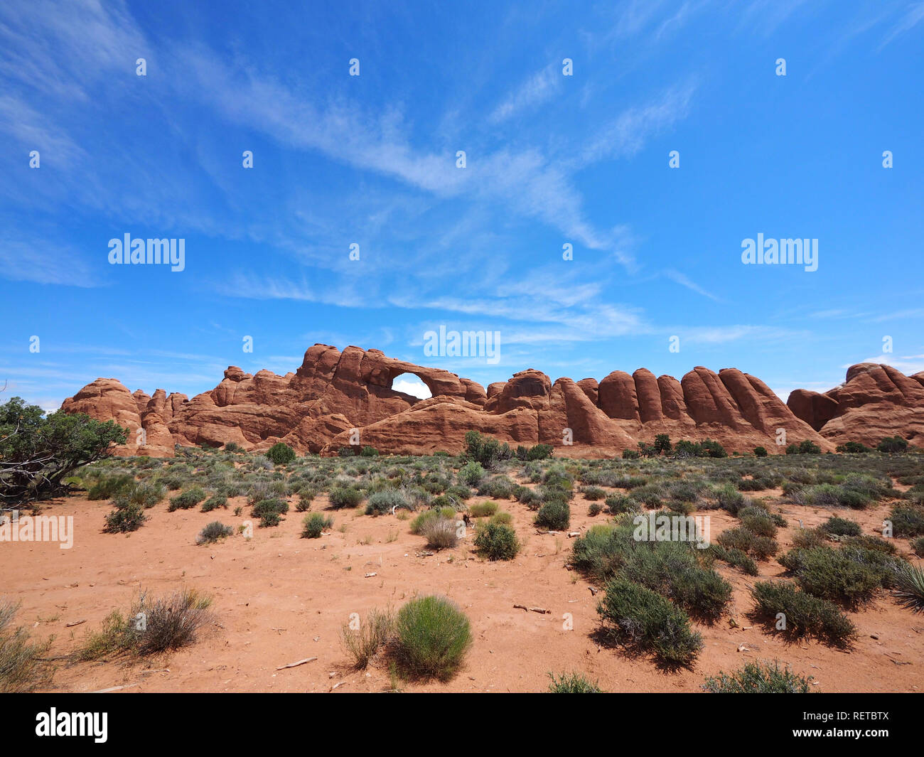 Scenic Drive im Arches National Park, Moab, Utah, USA Stockfoto
