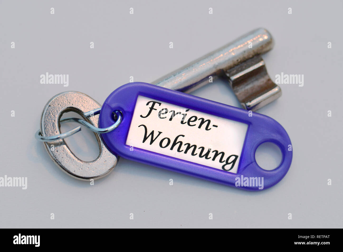 Schlüssel für die Ferienwohnung Stockfoto