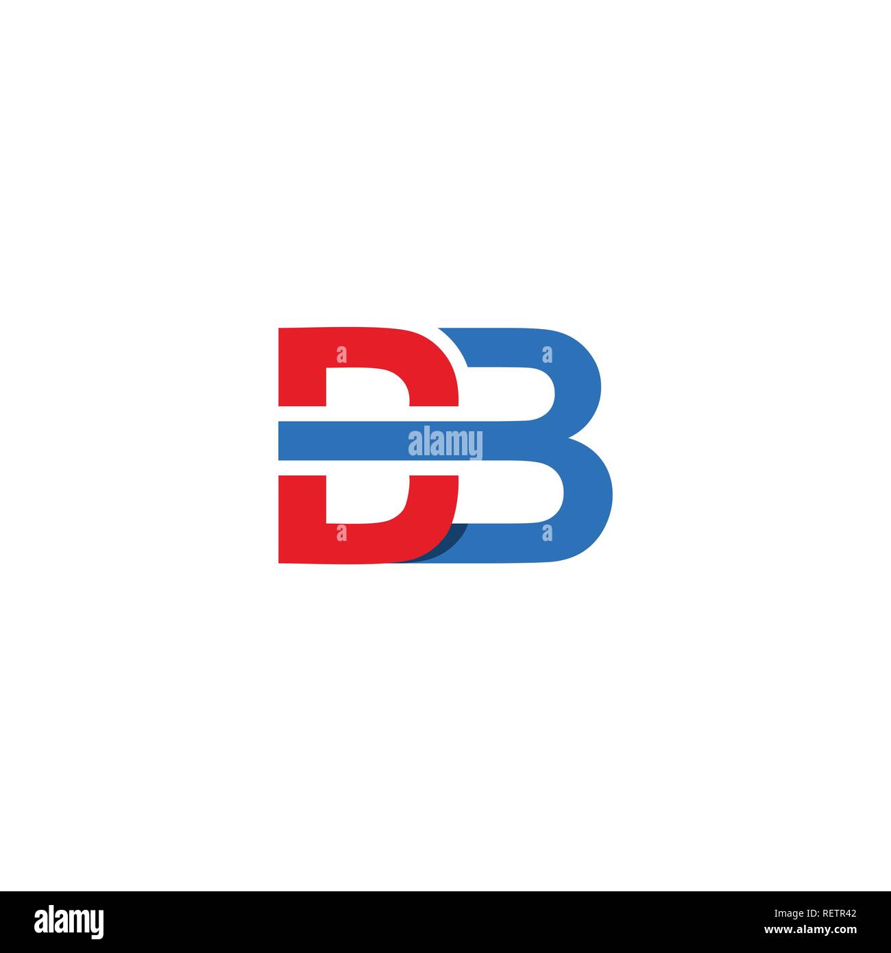 Schreiben DB Grafik, DB schreiben Logo vektor design. initial DB-Logo Vorlage. Stock Vektor