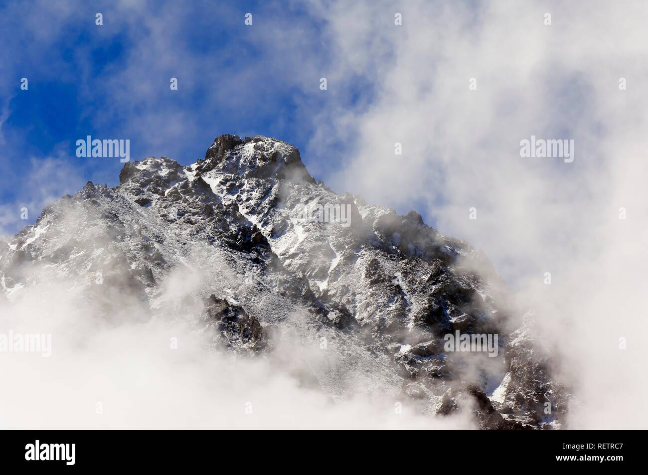 Ala Archa Canyon, Boks Peak, Kirgistan Stockfoto