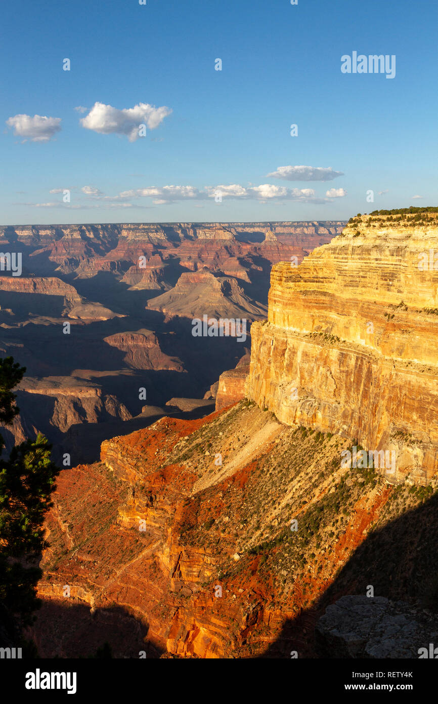 Am frühen Abend Blick von Mohave Point auf der South Rim, Grand Canyon National Park, Arizona, USA. Stockfoto