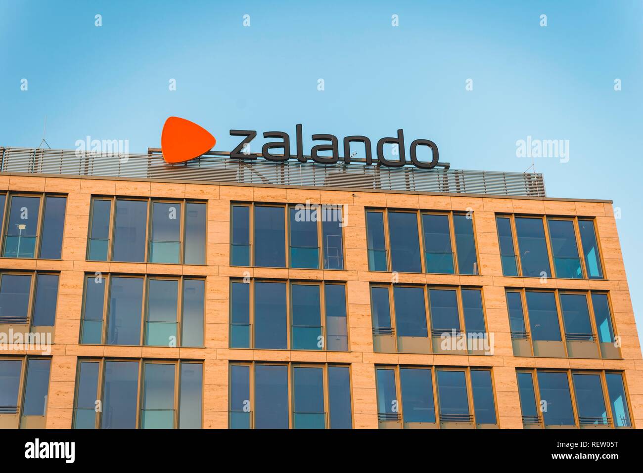 Zalando Büro, Mühlenstraße, Berlin, Deutschland Stockfoto