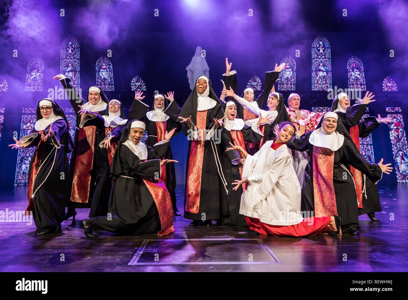 Sister Act das Musical im Le Théâtre in Emmen, Luzern, Schweiz Stockfoto