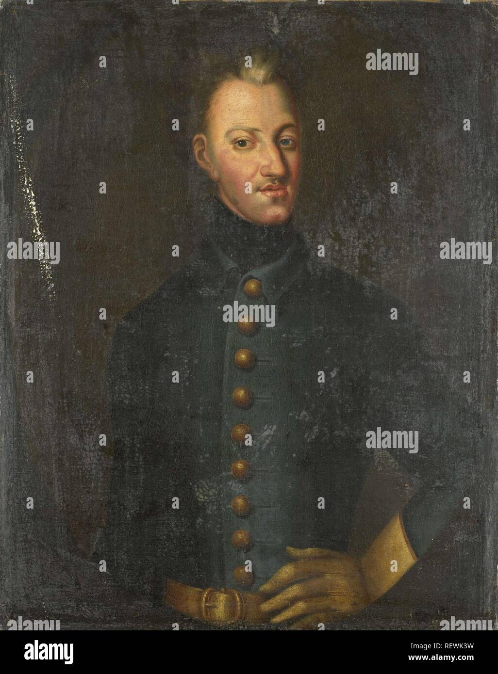 Charles XII (1682-1718), König von Schweden. Datierung: 1700 - 1750. Maße: H 89,6 cm x W 70,9 cm x T 4,4 cm, d 5,6 cm. Museum: Rijksmuseum, Amsterdam. Autor: David von Krafft (Kopieren nach). Stockfoto