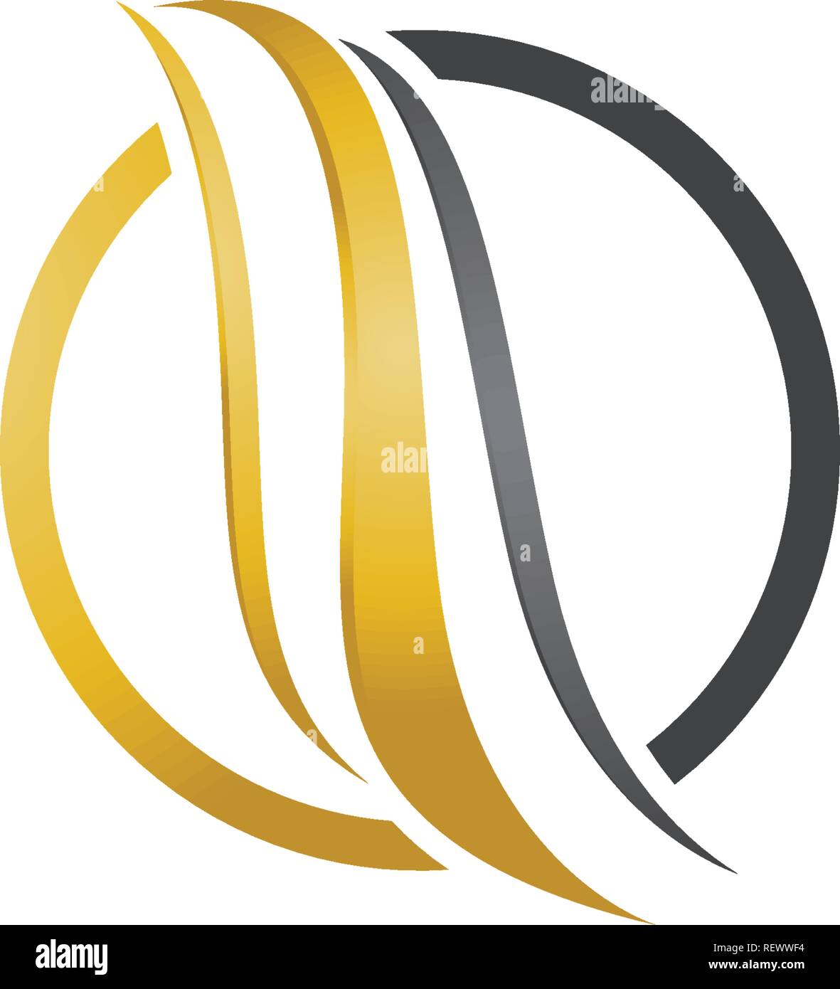 Haar wave Logo und Symbole Stock Vektor