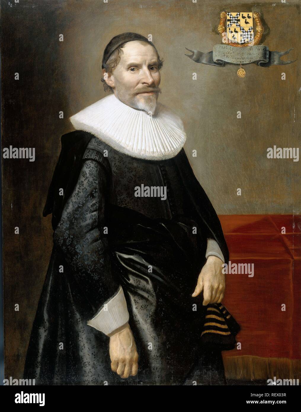 Portrait von François van Aerssen, Herr von Sommelsdijk, De Plaat und Spijk. Dating: 1636. Maße: Support: H 112,2 cm x W 86 cm. Museum: Rijksmuseum, Amsterdam. Autor: Michiel Jansz van Mierevelt. Stockfoto