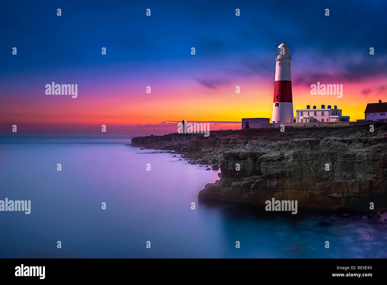 Portland Bill Lighthouse-Dorset-England Stockfoto
