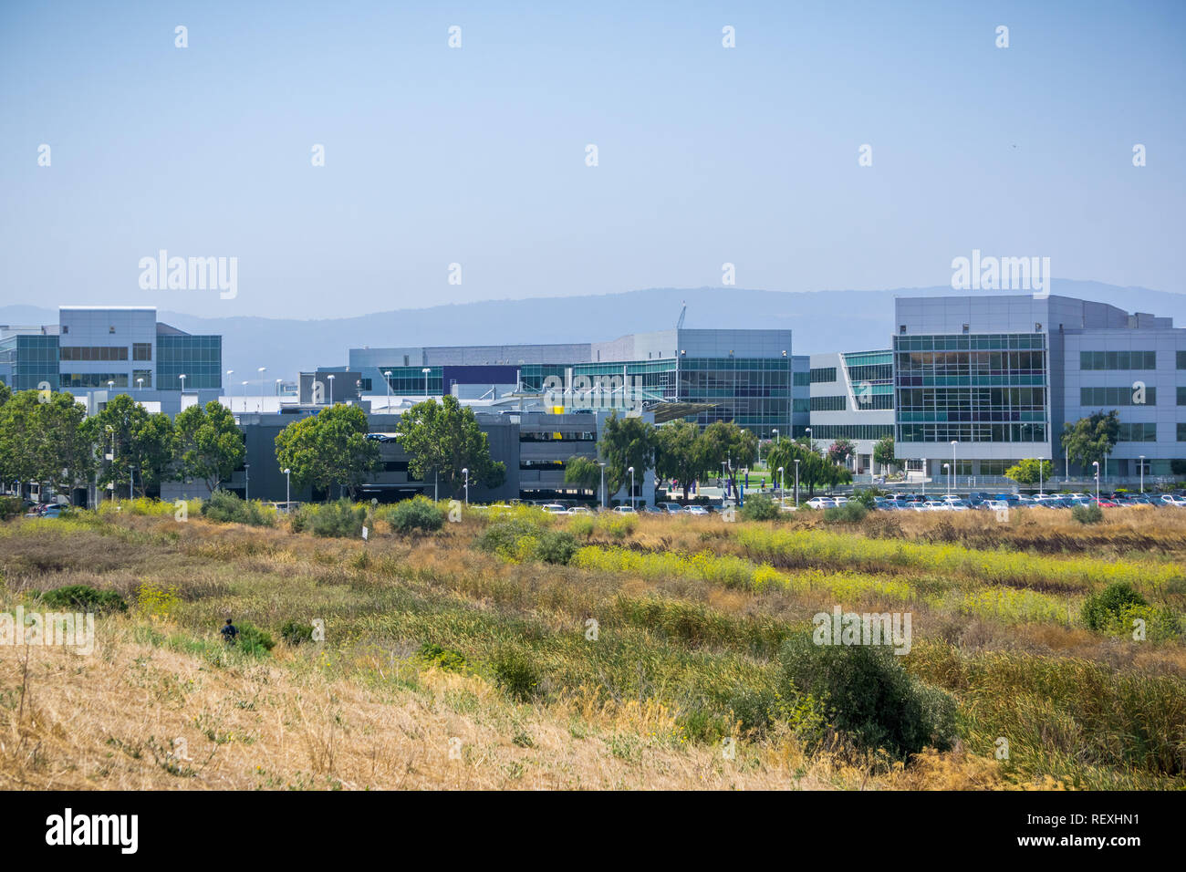 August 17, Sunnyvale 2017/CA/USA - Yahoo Hauptsitz an der Küste der Bucht von San Francisco, Silicon Valley Stockfoto
