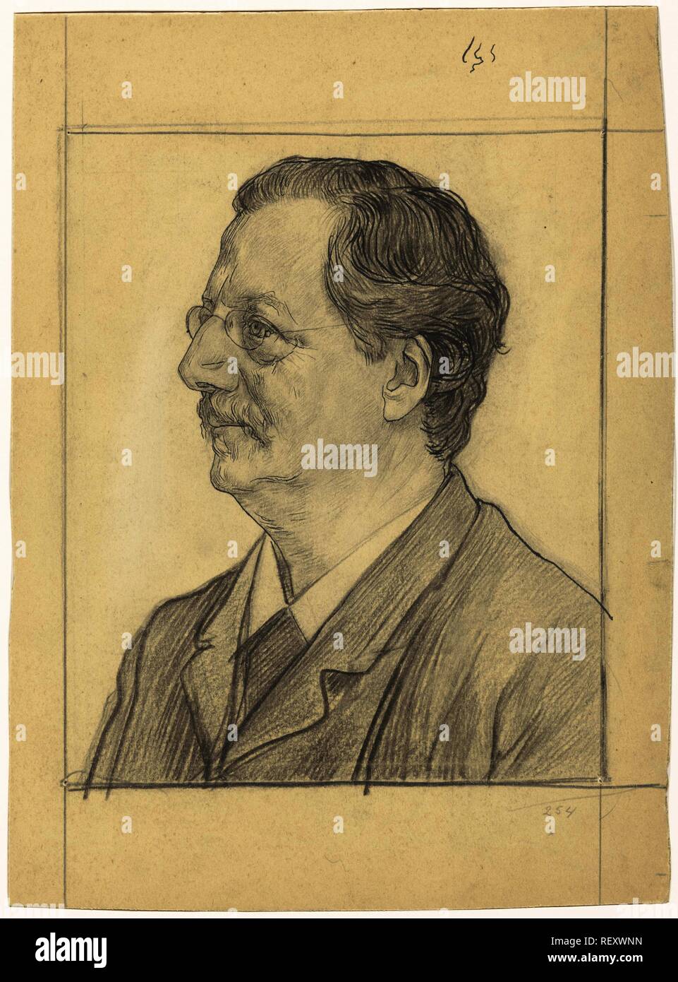 Porträt von Charles Veranstaltungen. Verfasser der Stellungnahme: Jan Veth. Datierung: 1874 - 1925. Maße: H 308 mm x B 226 mm. Museum: Rijksmuseum, Amsterdam. Stockfoto