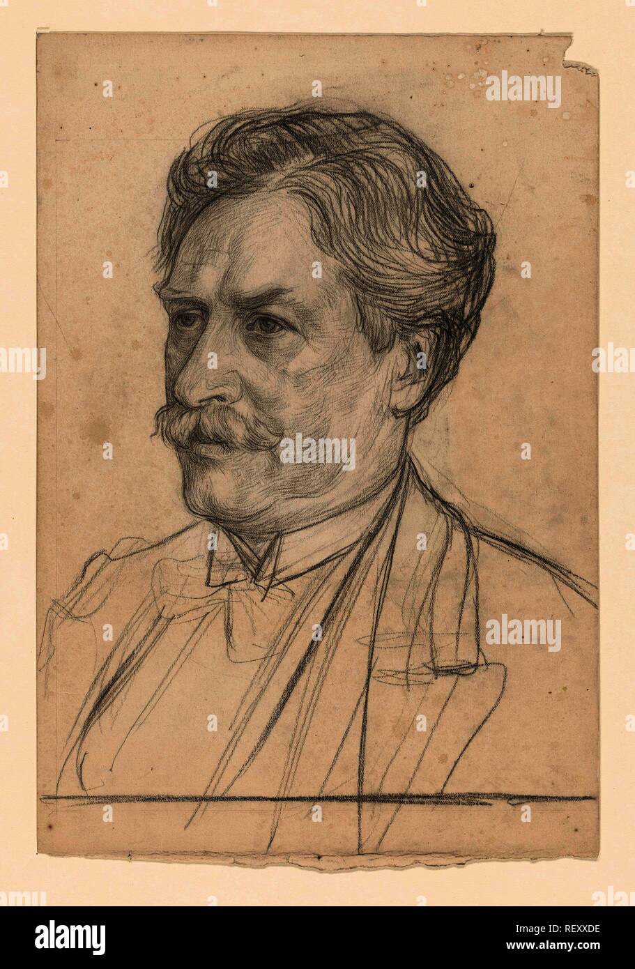 Portrait von Dr. H. Snellen. Verfasser der Stellungnahme: Jan Veth. Datierung: 1874 - 1925. Maße: H 364 mm x B 248 mm. Museum: Rijksmuseum, Amsterdam. Stockfoto