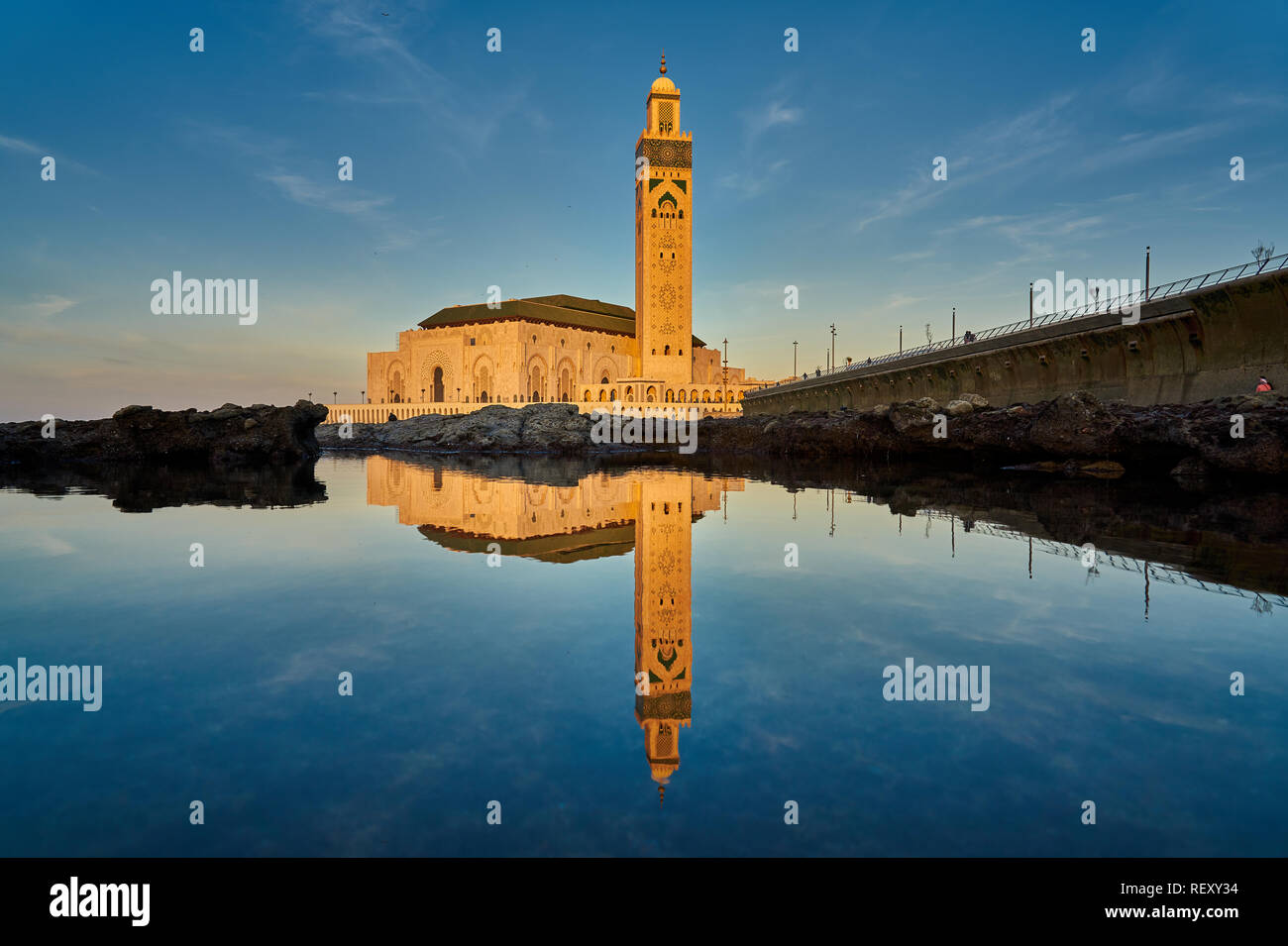 Hasan II Moschee in Casablanca, Marokko Stockfoto