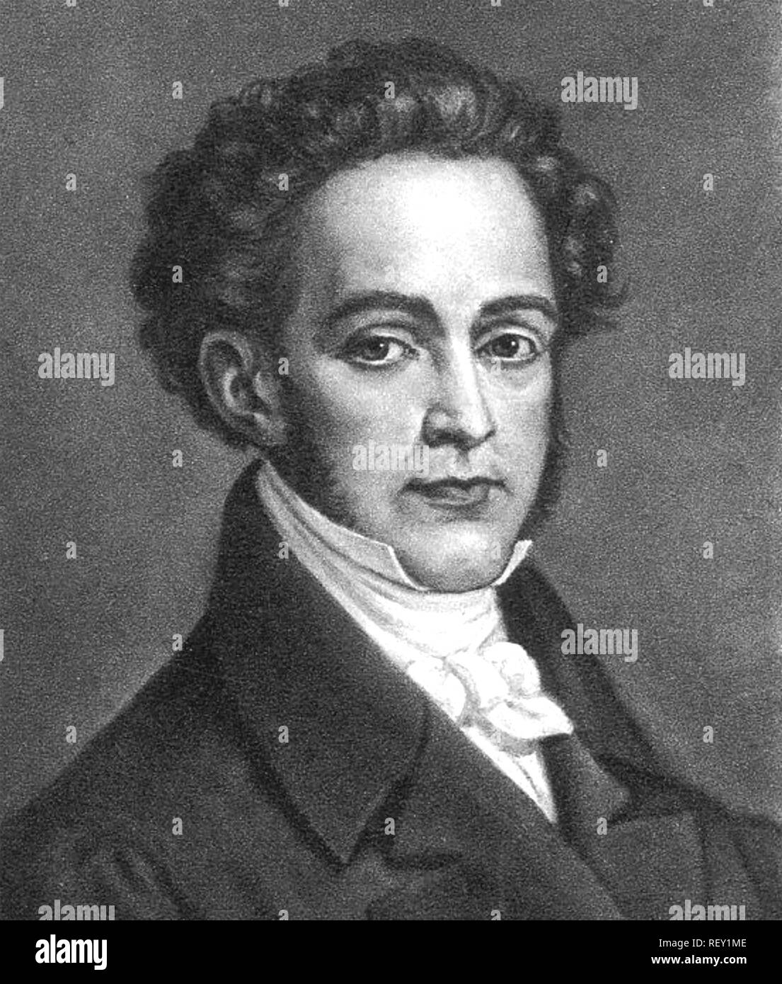 VINCENZO Bellini (1801-1835), italienischer Opernkomponist Stockfoto