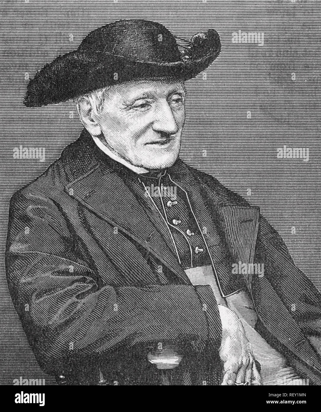 JOHN Henry NEWMAN (1801-1890), katholischer Theologe und Kardinal Stockfoto
