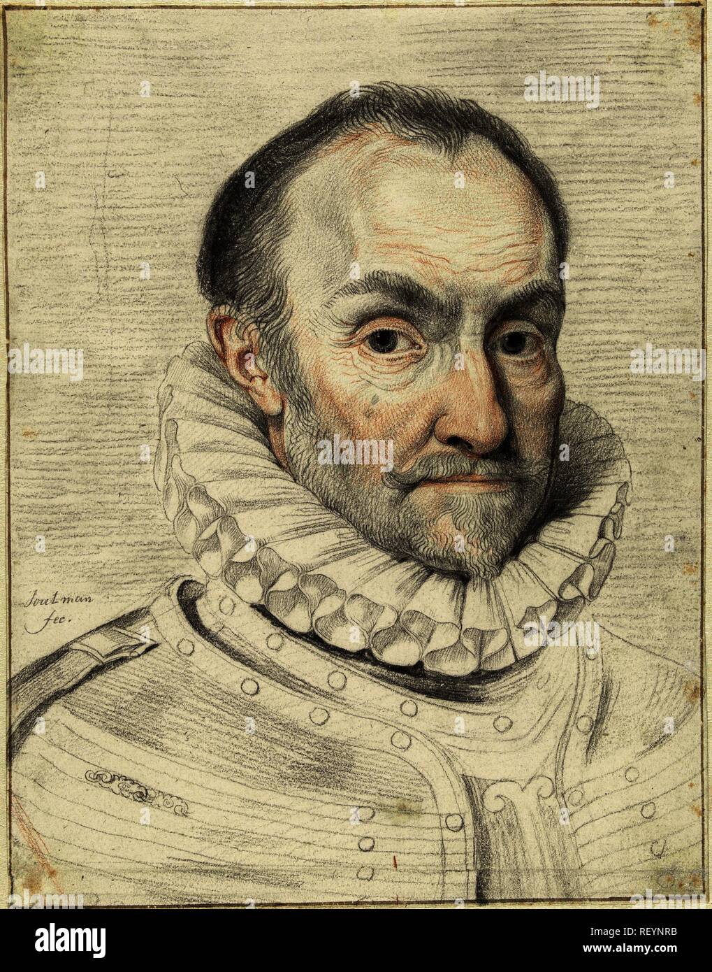 Portrait von Prinz William I. Verfasser: Pieter Claesz. Soutman. Datierung: 1638 - 1643. Maße: H 233 mm x B 181 mm. Museum: Rijksmuseum, Amsterdam. Stockfoto