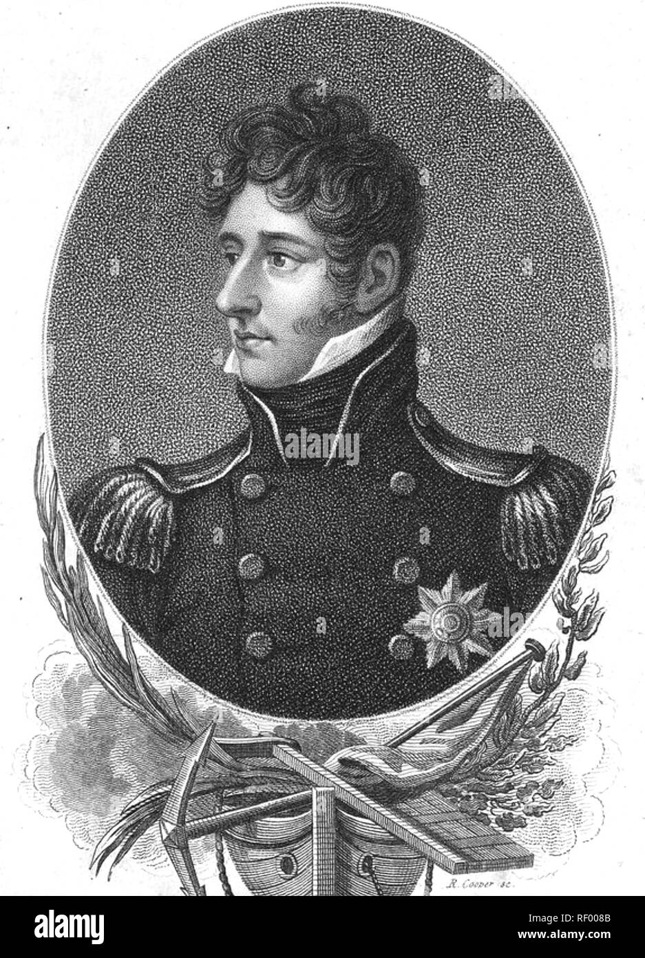 THOMAS COCHRANE (1789-1872) Royal Navy Officer, MP und kolonialer Gouverneur Stockfoto