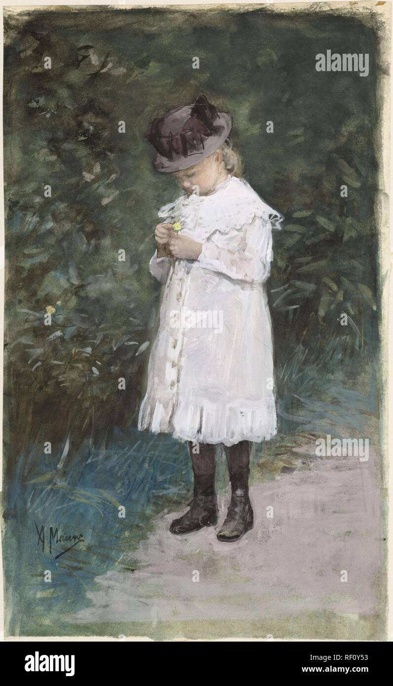 Elisabeth Mauve (b. 1875), Tochter des Künstlers. Verfasser der Stellungnahme: Anton Mauve. Datierung: 1875 - 1888. Maße: H 34 cm x W 21 cm. Museum: Rijksmuseum, Amsterdam. Stockfoto