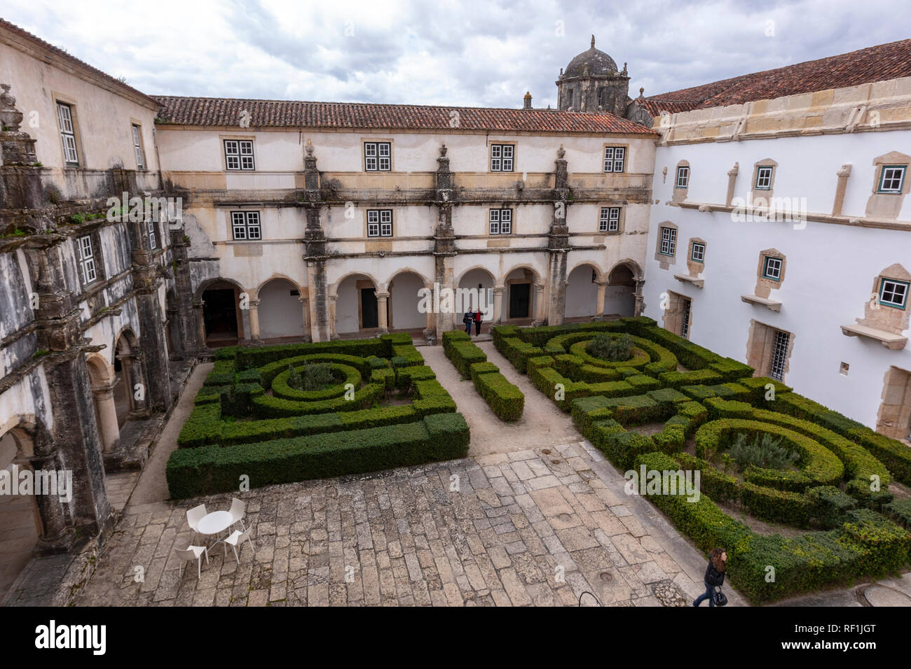 Claustro dos Corvos, Kloster von Christus, Tomar, Portugal Stockfoto