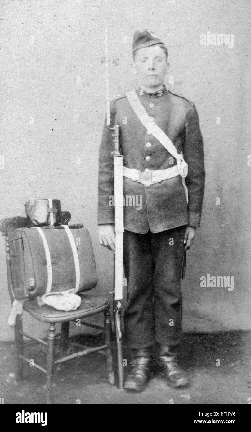 Viktorianische Soldat Stockfoto