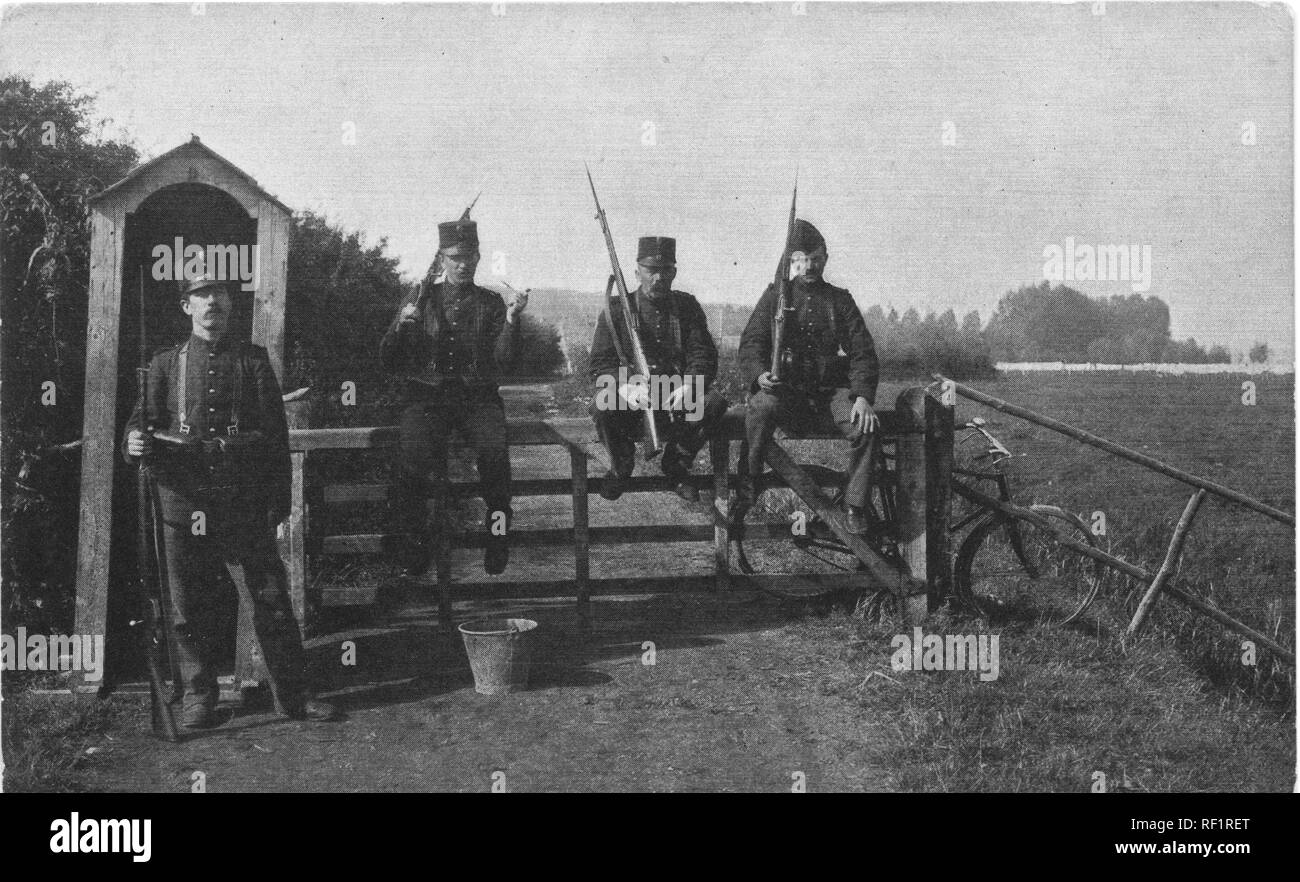Niederländische Soldaten WW1 Stockfoto