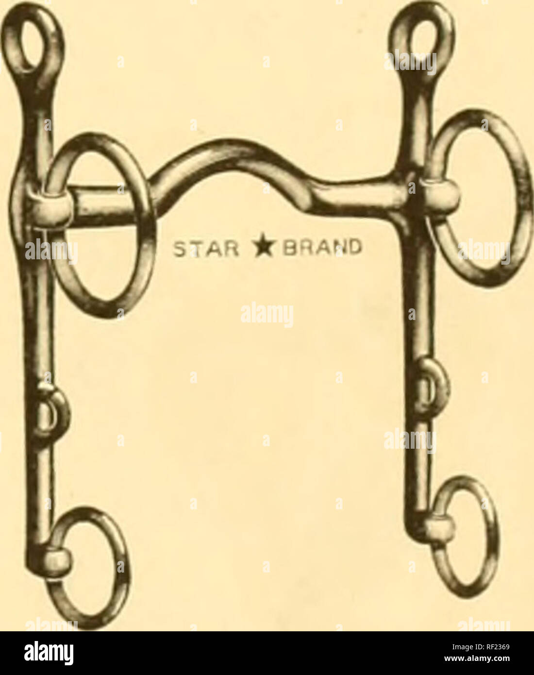 . Katalog Nr. 36: sattlerei Zubehör. Harpham Brüder Unternehmen; Pferde; Western Sättel - Nebraska; Western Reiten - Ausrüstungen und Zubehör. 779 - 679 Nr. 779 - WEYMOUTH (Tom Bass Pat-tern), 5 Maul, 12/16 "Heft, 7^:, "solide Wangen, Star Stahl Silber. Jeder (auch auf spezielle Bestellung mit iVz "Mund eingerichtet.) Nr. 679 - WEYMOUTH (Tom Bass Pat-tern), 5 Maul, 12/16 "Heft, 7 V2 "Solide Wangen, Vernickelt, erste Qualität. Jede 3236 Nr. 3336-I' OLO WEYMOUTH, 5" Öffnung, 9/16" Heft, 4 I 2 "Sliding Wangen, die Innenseite der Wangen. Star Stahl Silber. Bach ( Stockfoto