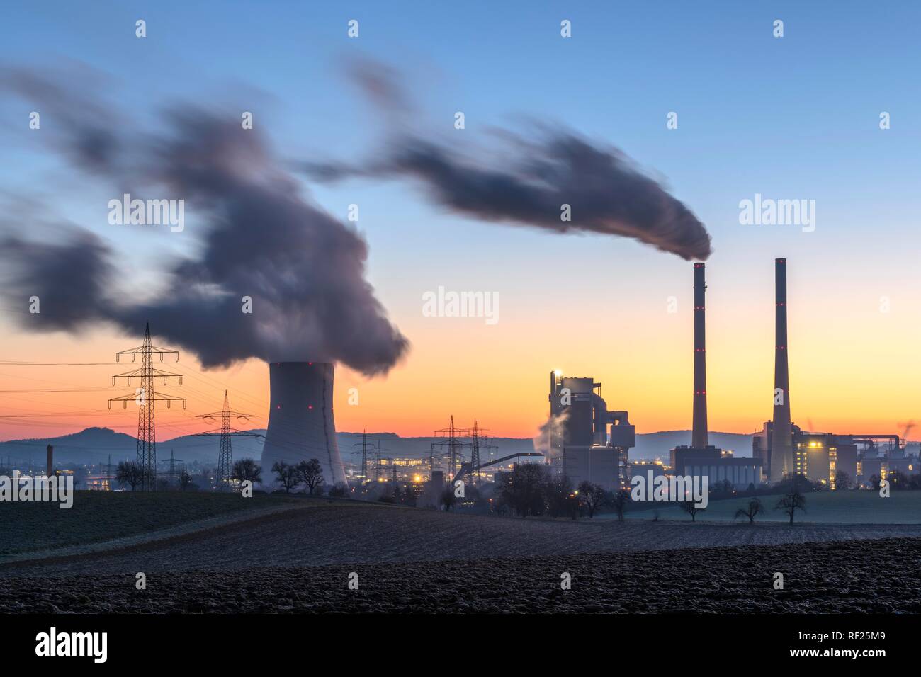 Kohlekraftwerk Heilbronn Am Neckar Baden Wurttemberg Deutschland Stockfotografie Alamy
