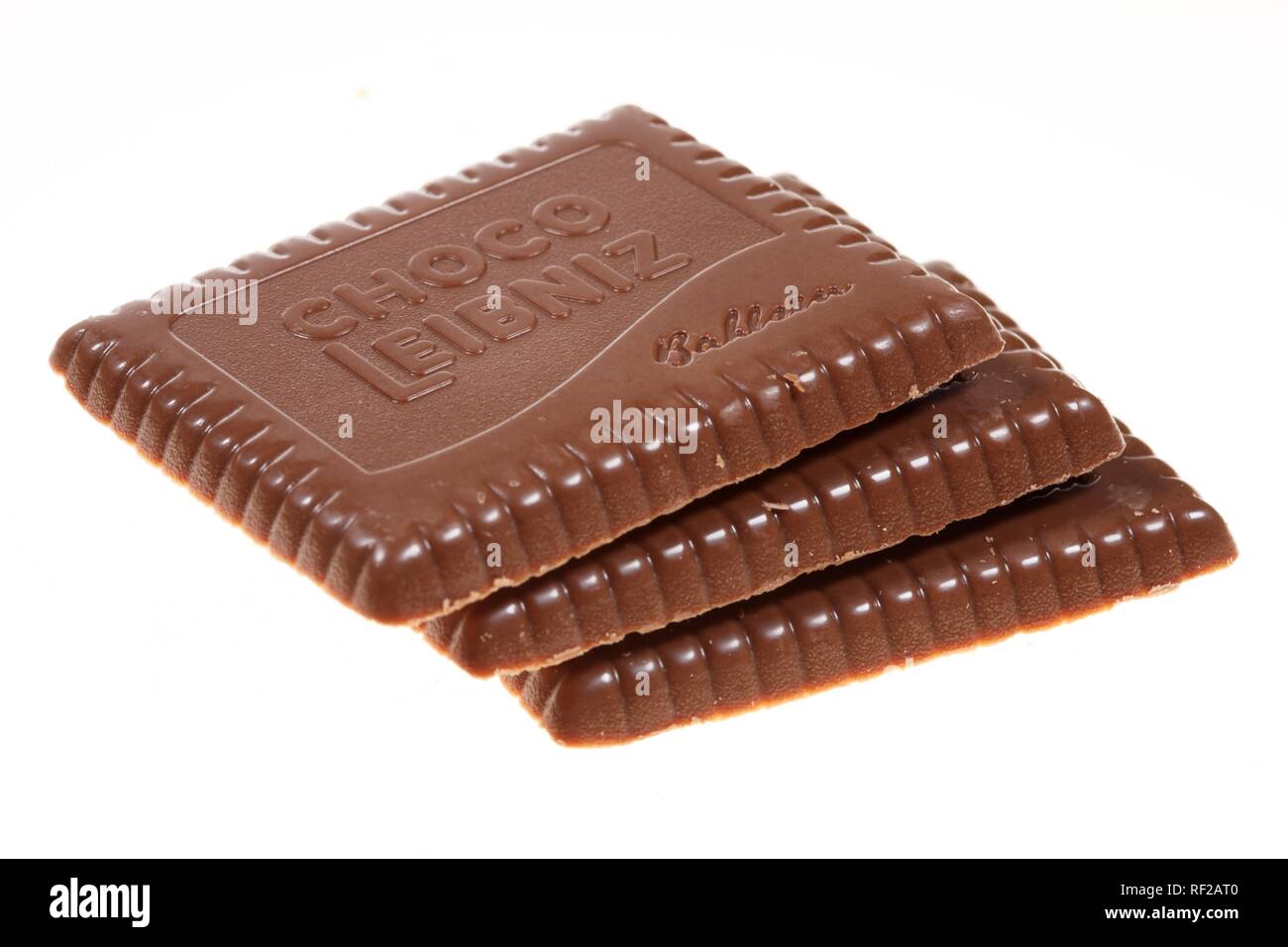 Leibniz Butterkekse mit Schokolade überzogen Stockfoto