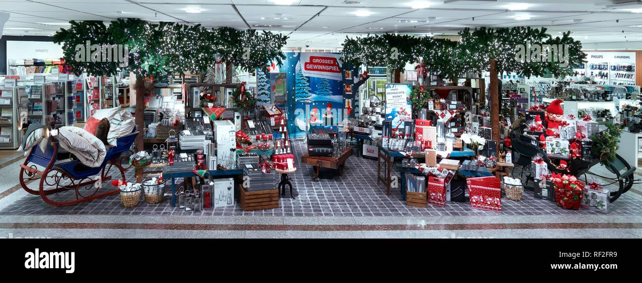 Weihnachten Abteilungen eingerichtet, Kaufhaus, München, Bayern, Deutschland Stockfoto