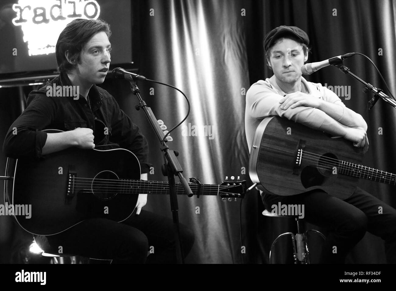 Bala Cynwyd, PA, USA. 22 Jan, 2019. Wels und der Bottlemen besuchen Radio 104.5 Performance Studio in Bala Cynwyd Pa am Januar 22, 2019 Credit:: Star Shooter / Medien Punch/Alamy leben Nachrichten Stockfoto