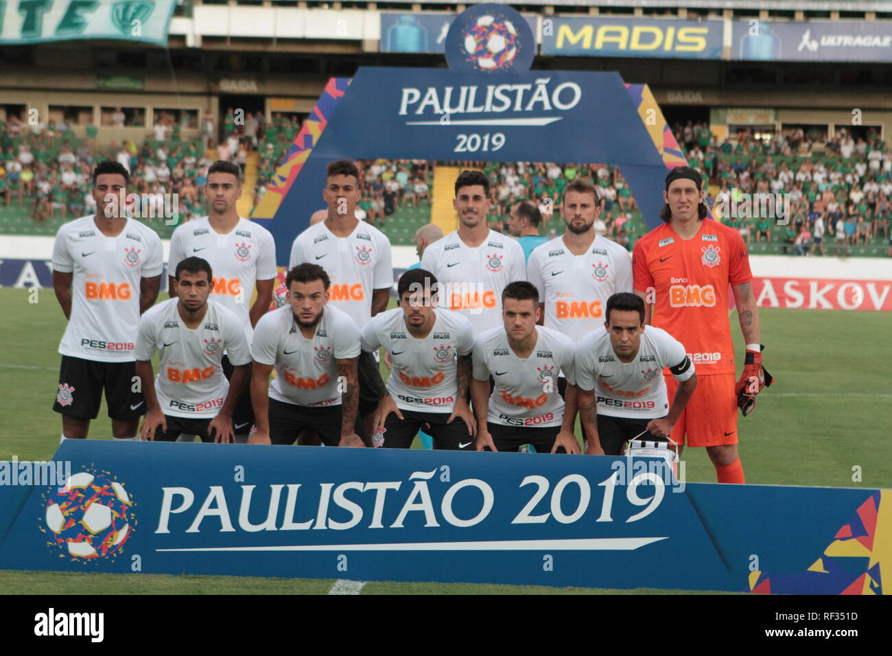 SP - Campinas - 23/01/2019 - Paulista 2019 - Guarani x Korinther - korinther Spieler für das Spiel gegen Guarani am Bandolero de Ouro Stadium für die Paulista 2019 Meisterschaft dar. Foto: Rodrigo Zanotto/AGIF Stockfoto