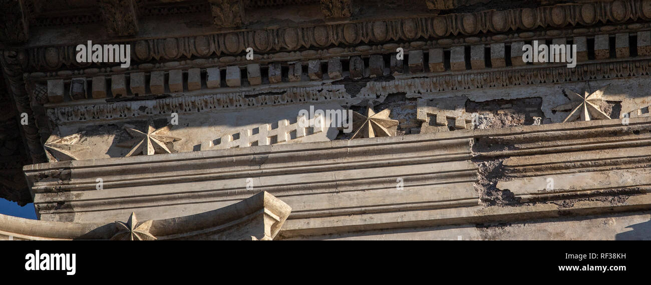 Foto Carlo Lannutti/LaPresse 15-01 - 2019 Roma, Italia Cronaca. Basilika Ulpia Al Foro di Traiano Nella Foto: Campidoglio Palazzo Senatorenpalast Stockfoto