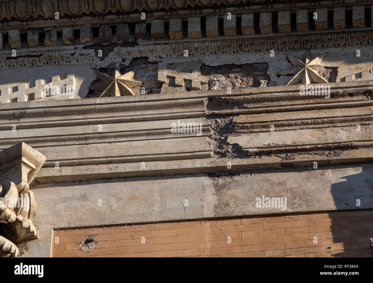 Foto Carlo Lannutti/LaPresse 15-01 - 2019 Roma, Italia Cronaca. Basilika Ulpia Al Foro di Traiano Nella Foto: Campidoglio Palazzo Senatorenpalast Stockfoto