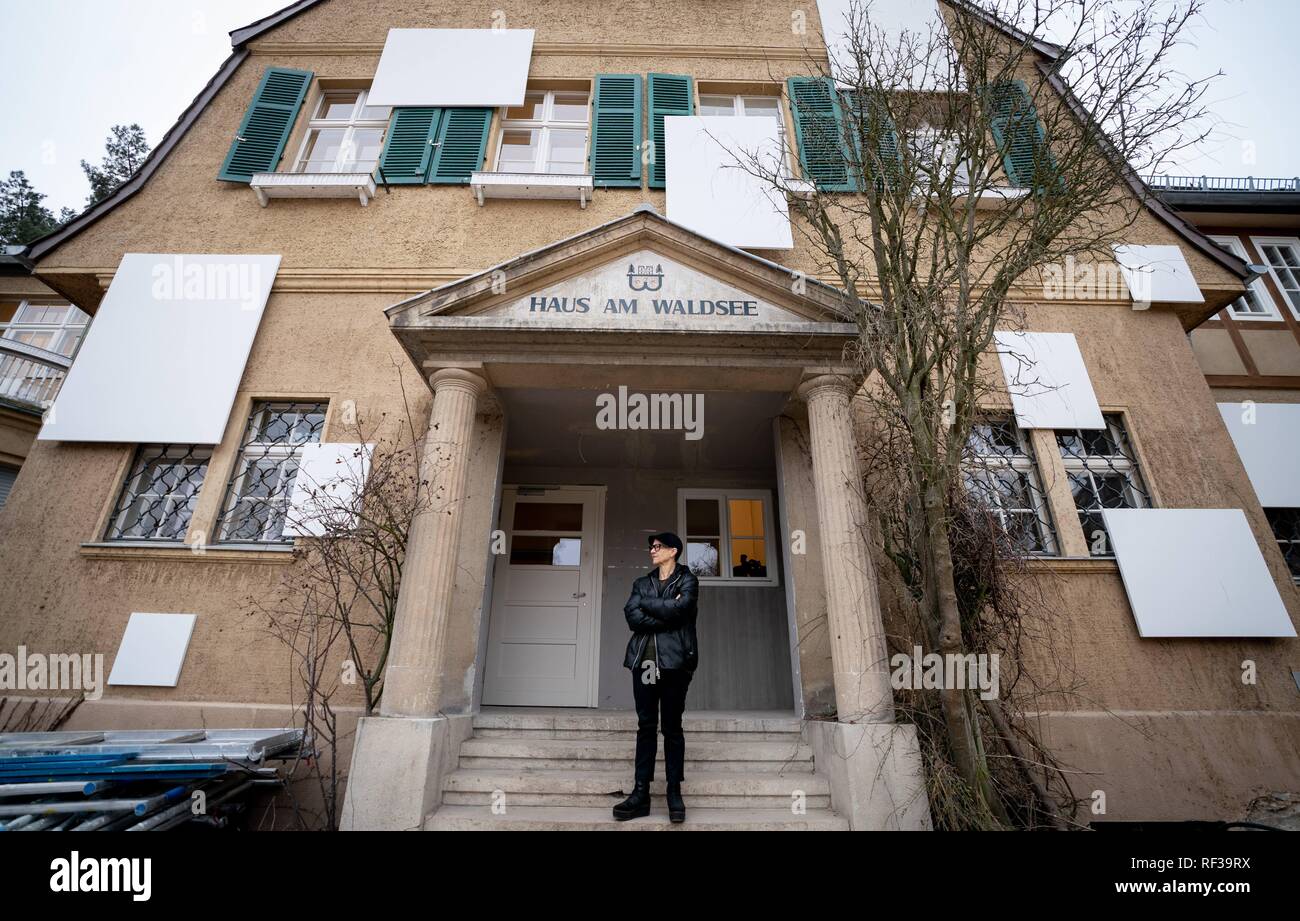 24 Januar 2019 Berlin Der Bildhauer Karin Sander Vor Dem Haus