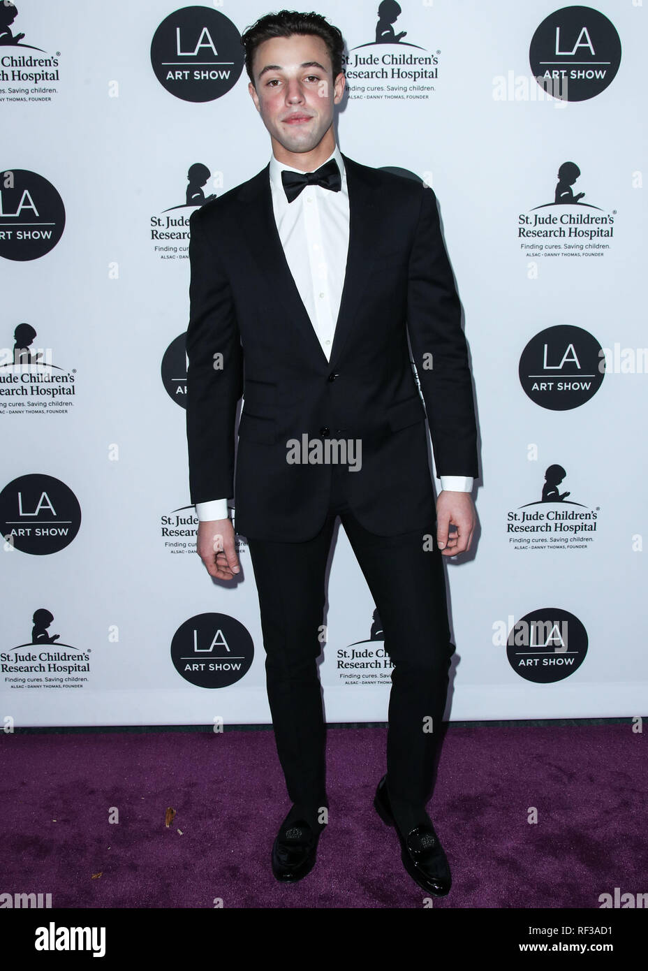 Los Angeles, Kalifornien, USA. 23. Januar, 2019. Schauspieler Cameron Dallas kommt an der Los Angeles Art Show 2019 Opening Night Gala im Los Angeles Convention Center am 23. Januar 2019 in Los Angeles, Kalifornien, Vereinigte Staaten. (Foto von Xavier Collin/Image Press Agency) Quelle: Bild Presse Agentur/Alamy leben Nachrichten Stockfoto