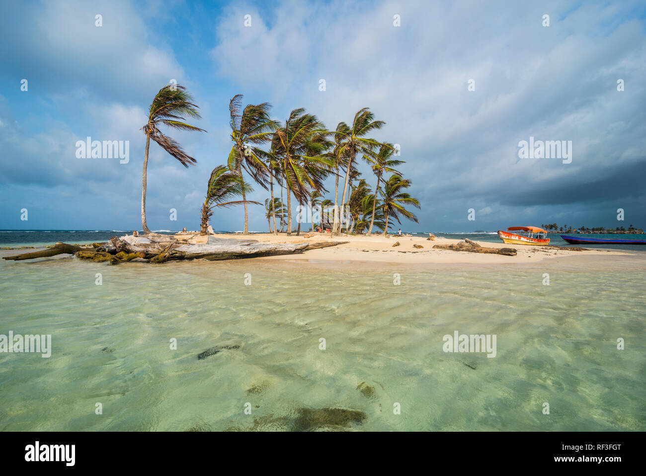Panama San Blas Inseln, Kuna Yala, Achutupu Insel Stockfoto