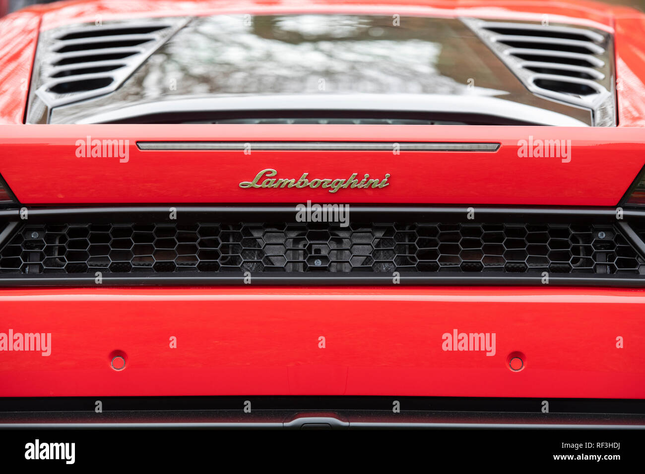 Huracan Lamborghini LP 580-2 abstrakt. Italienischen Supersportwagen Stockfoto