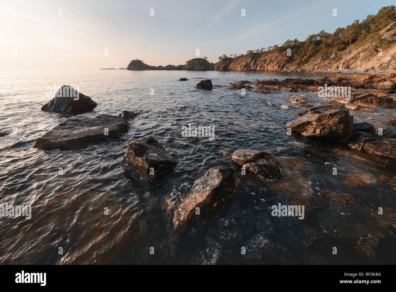 Erstaunlich mediterranen Seenlandschaft in der Türkei. Landschaftsfotografie Stockfoto