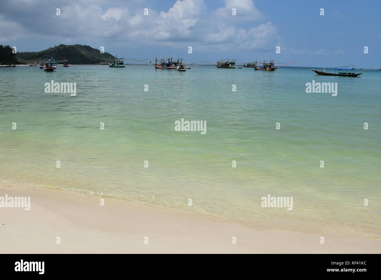 Die Ufer des Thong Nai Pan Yai Stockfoto