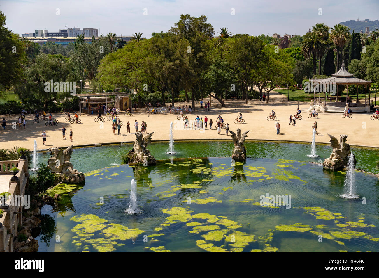 Cascada Monumentale, Parc de la Ciutadella, Barcelona Stockfoto