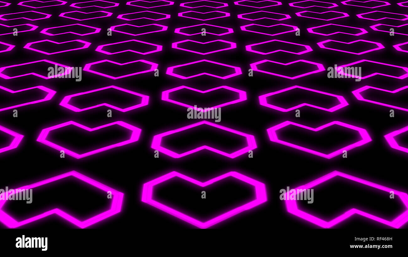 Das Herz Hintergründe Grafik dank Valentinstag glühende Formen und Partikel. Es kann auch in der Hochzeit Hintergründe Präsentationen verwendet werden. Stockfoto