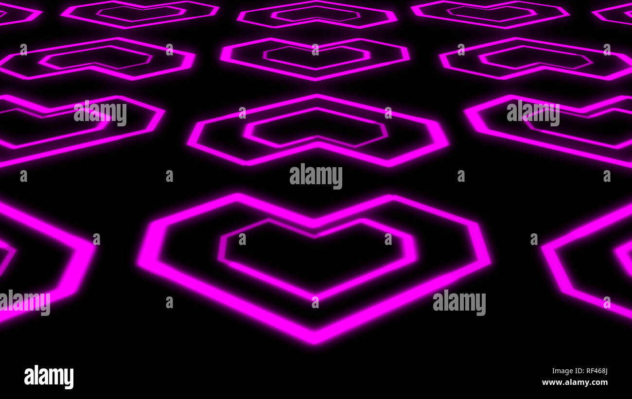 Das Herz Hintergründe Grafik dank Valentinstag glühende Formen und Partikel. Es kann auch in der Hochzeit Hintergründe Präsentationen verwendet werden. Stockfoto