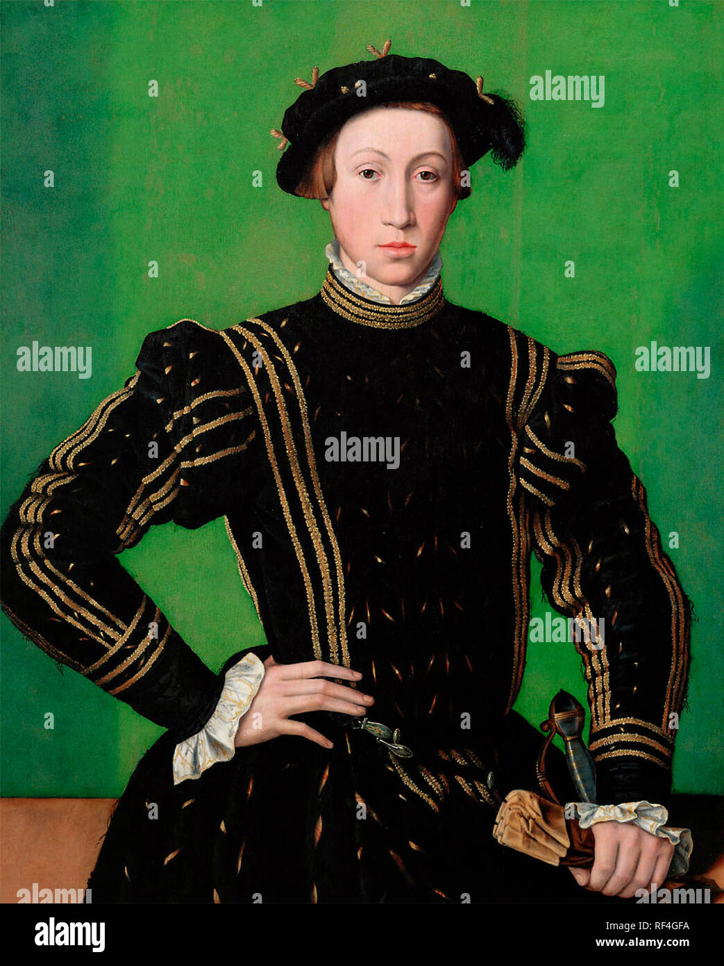 Kaiser Maximilian II. (1527-1576) - William Powell Frith, ca. 1544 Stockfoto