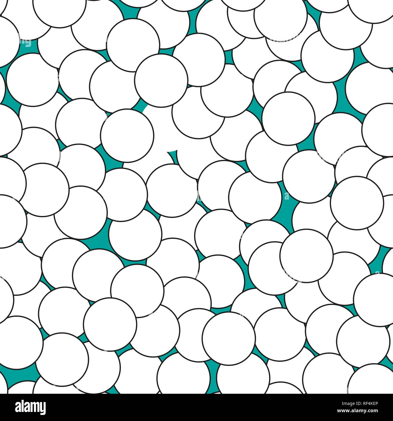 Große und kleine Kreise auf weißem Hintergrund. Cute abstrakte nahtlose Muster. Geometrien Muster für Stoff. Background, Vector EPS 10. Stock Vektor