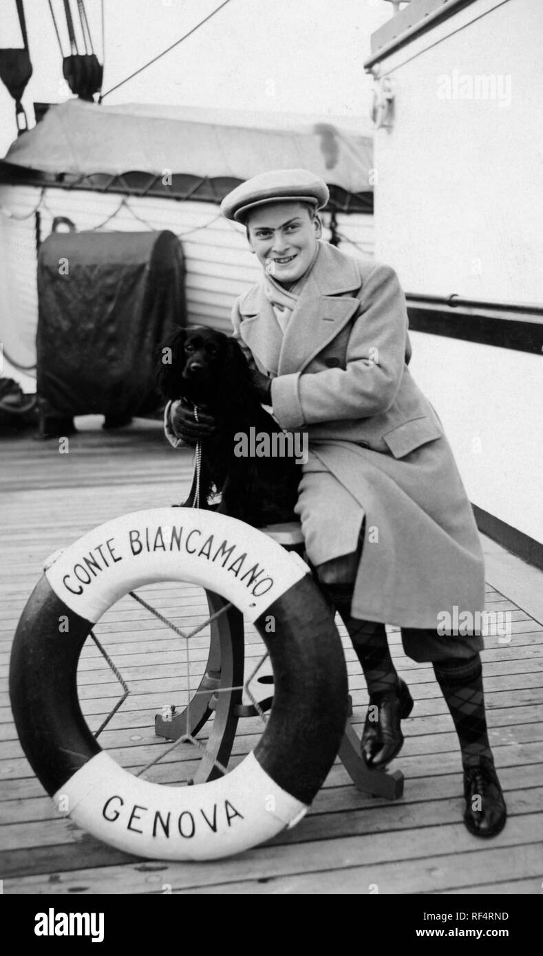 Berühmten Geiger, Liner Conte Biancamano, 1932 Stockfoto