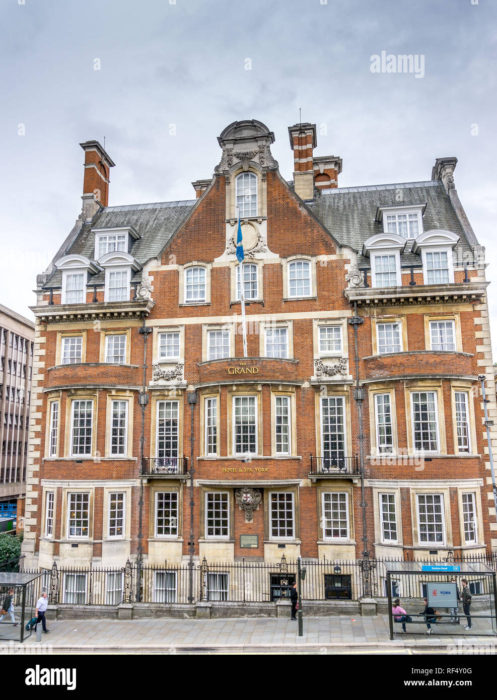 Das Grand Hotel, Bahnhof steigen, York, North Yorkshire, England, UK. Stockfoto