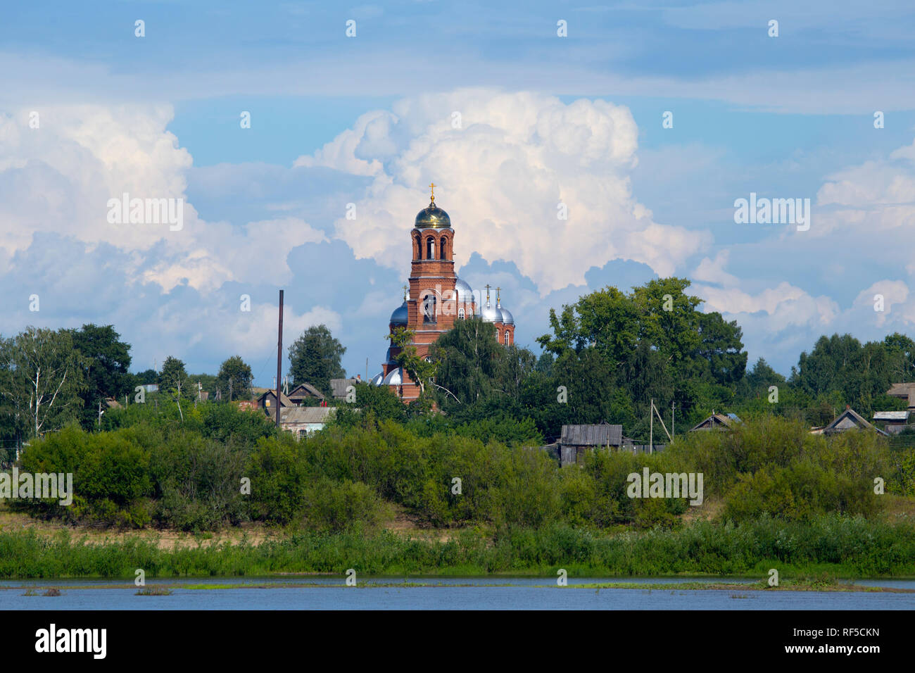 Kirche von Nicholas dem Wonderworker in Yershovka Stockfoto