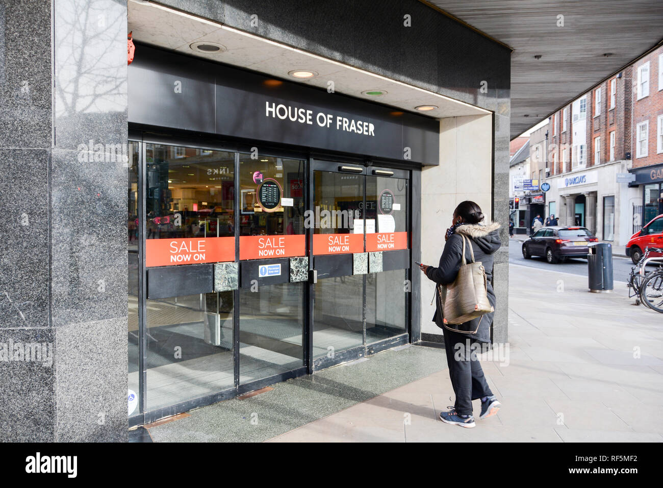 House of Fraser store Front, Richmond, Surrey, London, UK Stockfoto