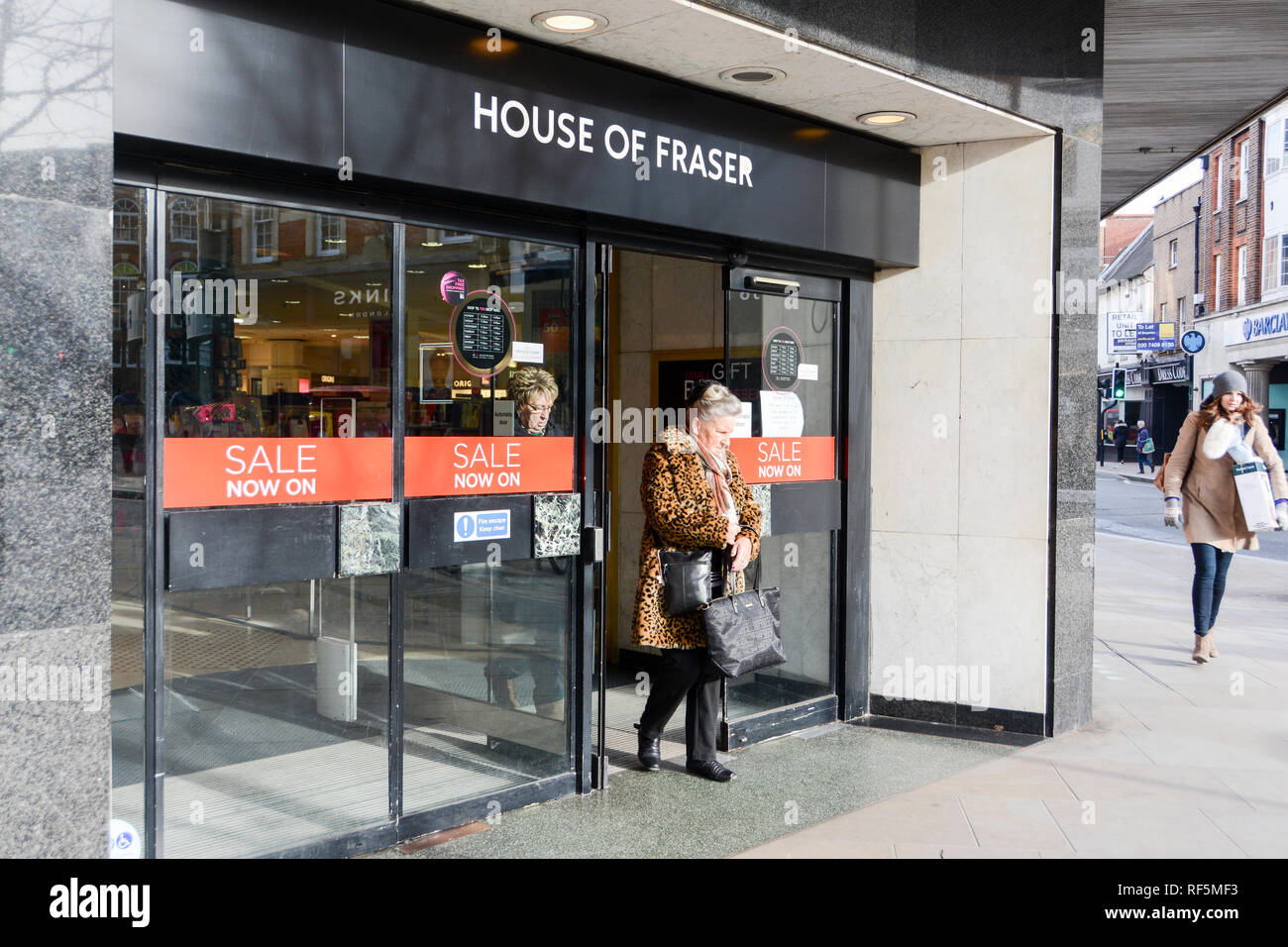 House of Fraser store Front, Richmond, Surrey, London, UK Stockfoto