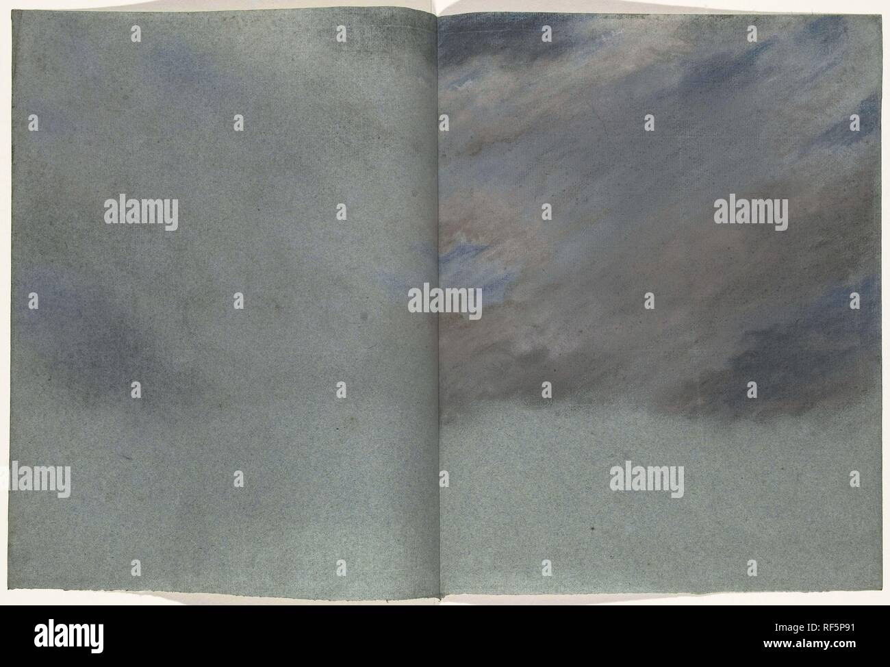 Cloud-Studie. Verfasser der Stellungnahme: Charles Howard Hodges. Datierung: 1774 - 1837. Maße: H 248 mm x B 203 mm. Museum: Rijksmuseum, Amsterdam. Stockfoto